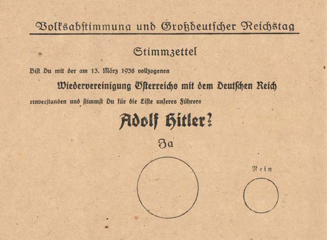 Anschluss ballot