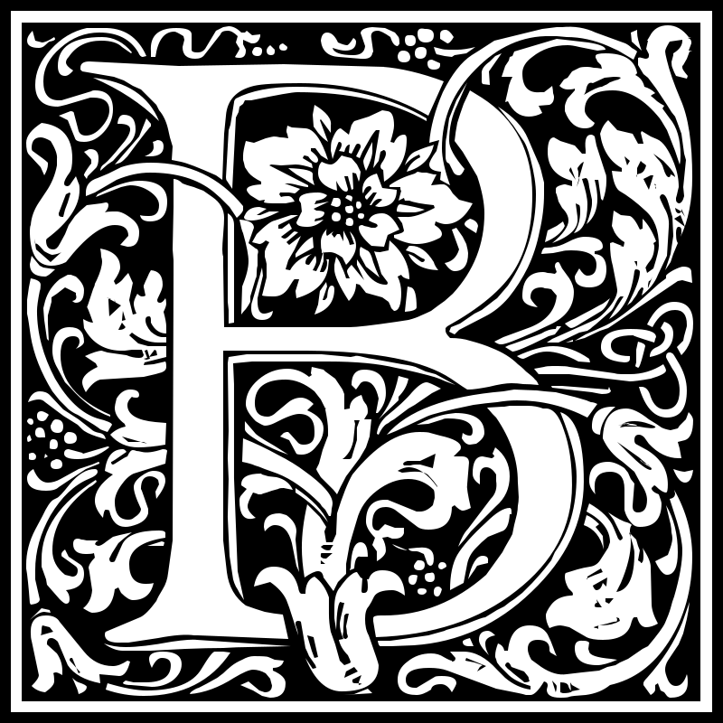 illuminated B